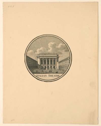 Theatre des Italiens, Paris von Unknown artist