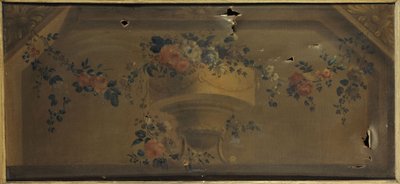 Blumenvase in einer Nische. Zwischen 1769 und 1789 von Unknown artist