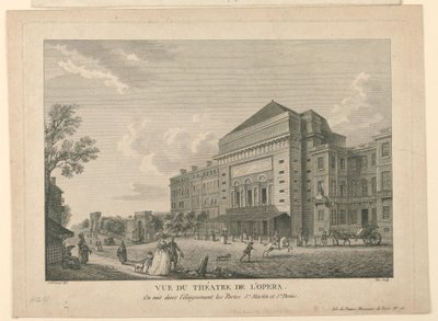 Ansicht der Oper in Paris von Unknown artist