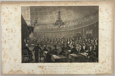 Ansicht des Senats der Vereinigten Staaten in Sitzung von Unknown artist