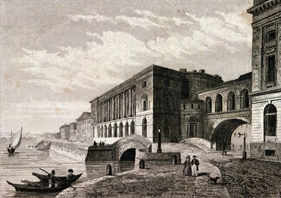 Ansicht des St. Petersburger Theaters im Jahr 1828. von Unknown artist