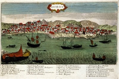 Ansicht der Stadt Lissabon in Portugal Ende des 18. Jahrhunderts von Unknown artist