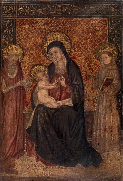 Jungfrau und Kind mit den Heiligen Hieronymus und Franz von Assisi von Unknown artist