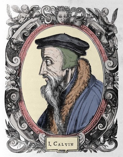Porträt von Jean Calvin (1509-1564), französischer Religionsreformer und Schriftsteller. von Unknown artist