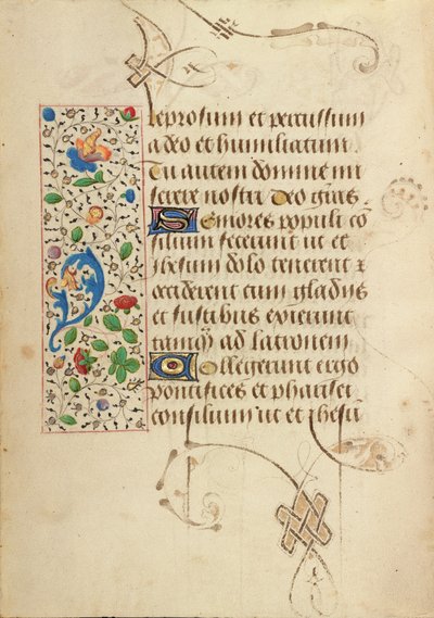 Geschmückte Textseite von Unknown artist/maker