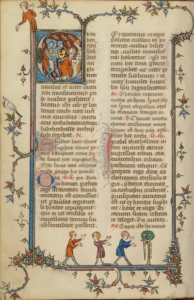 Initiale C: Das Martyrium des Heiligen Thomas Becket von Unknown artist/maker