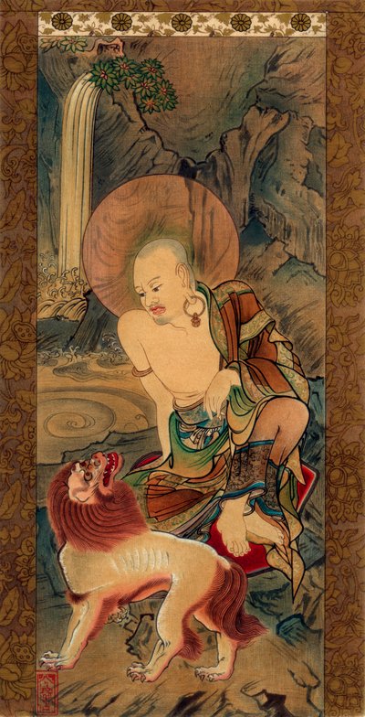 Arhat, Japanisch, späte Kamakura-Periode, 14. Jahrhundert von Unknown follower of Ryozen