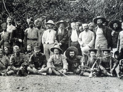 Auguste Pavie (1847-1925), bretonischer Entdecker und die französisch-englische Mission des oberen Mekong im Jahr 1895. von Unknown photographer