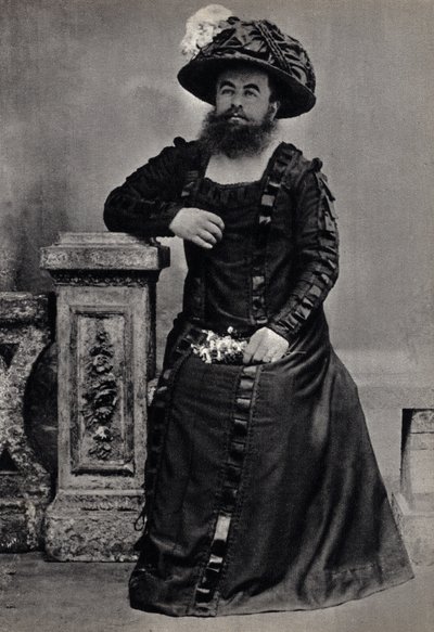 Les Monstres, die bärtige Frau. Fotografie, späte 19. Jahrhundert, Paris. Sammlung Selva. von Unknown photographer