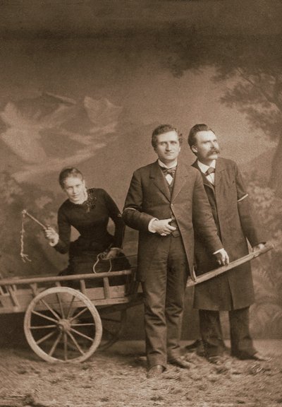 Paul Ree, Lou Andreas-Salome, Friedrich Nietzsche - Mai 1882 (Luzern, Atelier Jules Bonnet) von Unknown photographer