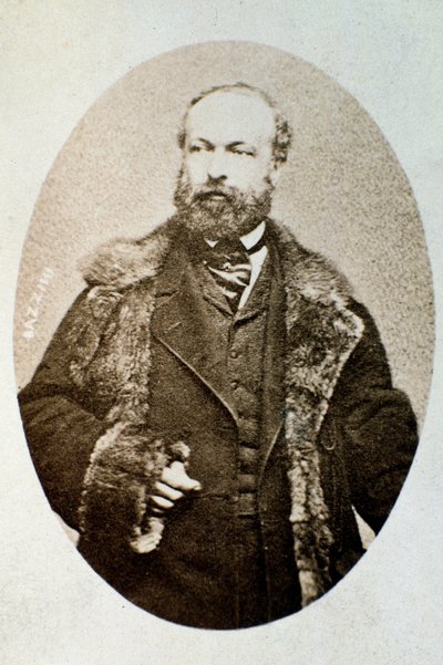 Porträt von Antonio Bazzini, italienischer Komponist und Violinist (s/w Foto) von Unknown photographer