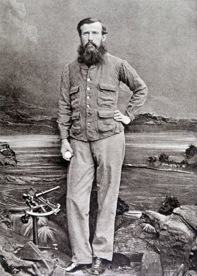 Porträt von Speke, britischer Entdecker (1827 - 1864) von Unknown photographer