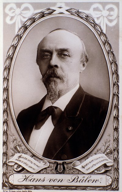 Porträt des deutschen Dirigenten und Pianisten Hans von Bülow von Unknown photographer