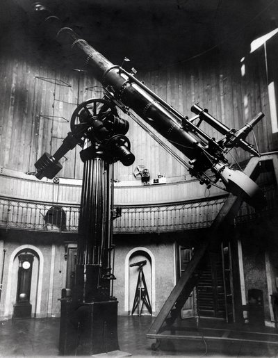 Das Schmidt-Teleskop von Giovanni Virginio Schiaparelli (1835-1910) Astrophysiker in Brera (Mailand) von Unknown photographer