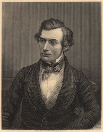 Thomas Graham (1805-1869) schottischer Chemiker, der die Grundlagen der physikalischen Chemie legte, ca. 1860 (Gravur) von Unknown photographer