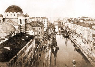 Ansicht der Stadt Triest Ende des 19. Jahrhunderts von Unknown photographer