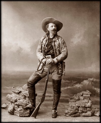 William Frederick Cody - Bekannt als Buffalo Bill - Porträt von Buffalo Bill (1846-1917), Colonel William Cody von Unknown photographer