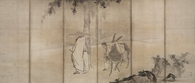 Su Shi So Shoku und Pan Lang Han Ro, frühe 1600er von Unkoku Tōgan