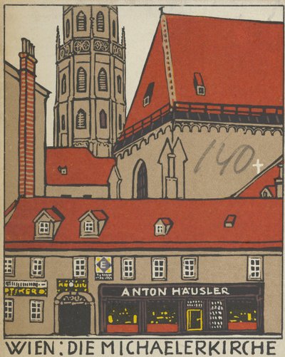Wien: Michaelerkirche, 1908 von Urban Janke