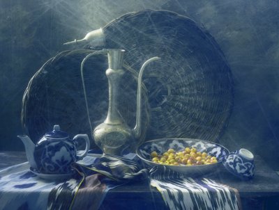 Traditionelles Blaues Stillleben von UstinaGreen