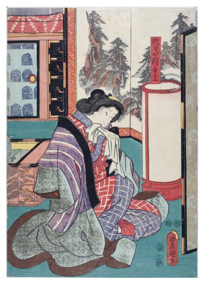 Shiraito vom Hashimotoya von Utagawa (1786-1865) Kunisada