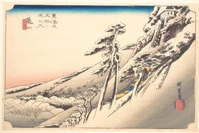 Klares Wetter nach Schneefall von Utagawa Hiroshige