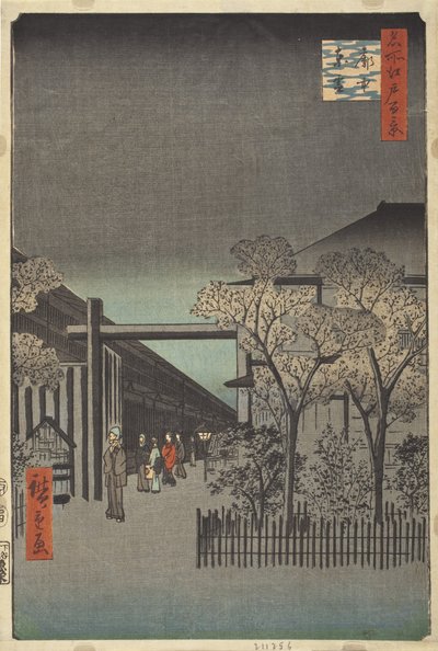 Morgendämmerung im Yoshiwara von Utagawa Hiroshige