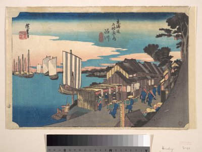 Morgendämmerung in Shinagawa von Utagawa Hiroshige
