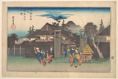 Tor von Shimabara von Utagawa Hiroshige