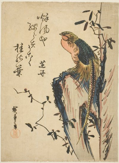 Goldfasan von Utagawa Hiroshige