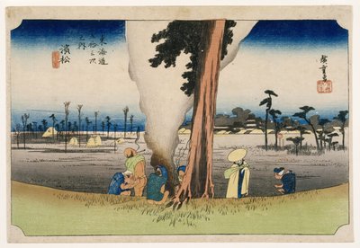 Hamamatsu, aus Dreiundfünfzig Stationen auf der Tokaido-Straße, ca. 1834 von Utagawa Hiroshige
