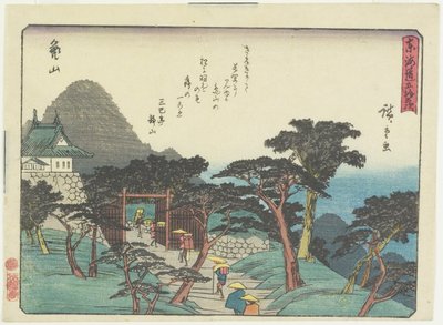 Kameyama, 1837-1844 von Utagawa Hiroshige
