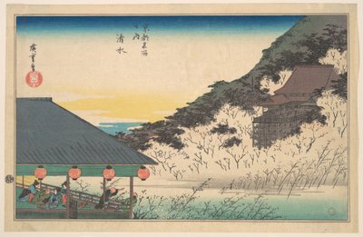 Kiyomizu-Tempel, aus der Serie Berühmte Ansichten von Kyoto von Utagawa Hiroshige