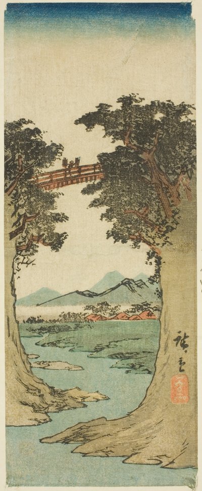 Affenbrücke von Utagawa Hiroshige