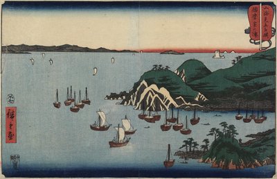 Muronotsu in der Provinz Harima, Juli 1858 von Utagawa Hiroshige