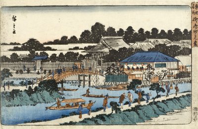 Myōkendō-Halle, Yanagishima von Utagawa Hiroshige