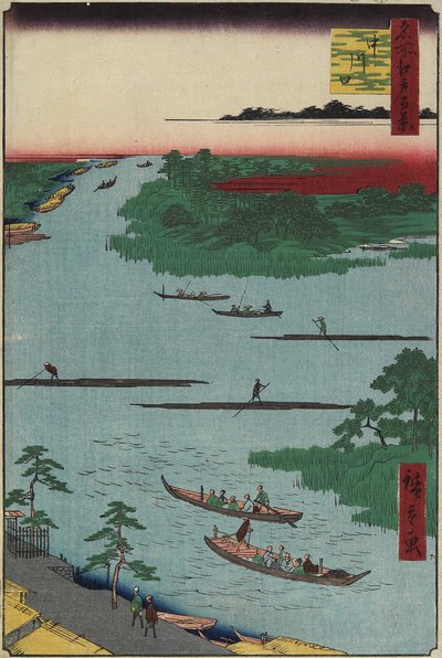 Nakagawa Flussmündung, März 1857 von Utagawa Hiroshige