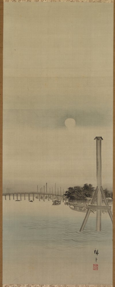 Nachtszene am Sumida-Fluss von Utagawa Hiroshige