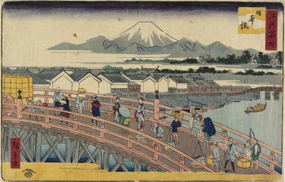 Nihonbashi-Brücke, 1830-1858 von Utagawa Hiroshige