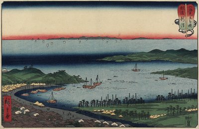 Niigata in der Provinz Echigo, August 1858 von Utagawa Hiroshige