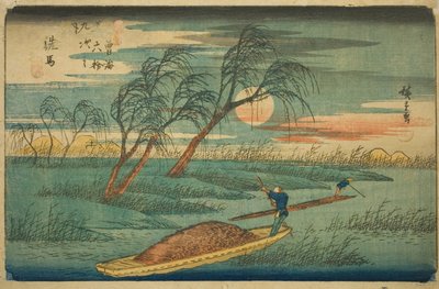 Nr. 32: Seba, aus der Serie "Neunundsechzig Stationen des Kisokaido (Kisokaido rokujukyu tsugi no uchi)" von Utagawa Hiroshige