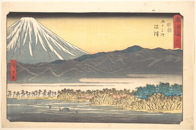 Numazu, Nummer 13, aus der Serie Dreiundfünfzig Stationen des Tōkaidō von Utagawa Hiroshige