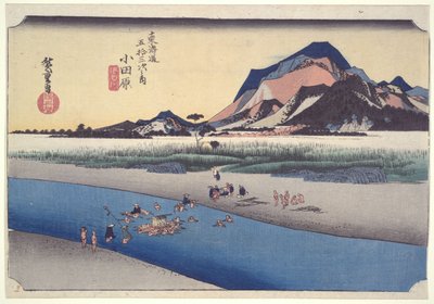 Odawara Sakawa-gawa, aus der Serie Dreiundfünfzig Stationen des Tōkaidō von Utagawa Hiroshige