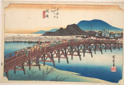 Okazaki, Tenshin no Hashi von Utagawa Hiroshige