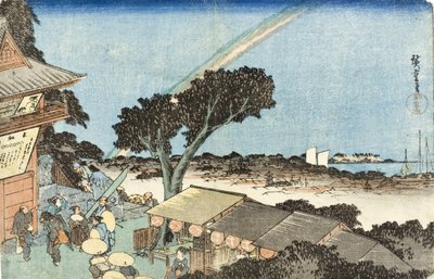Auf dem Gipfel des Berges Atago in Shiba von Utagawa Hiroshige