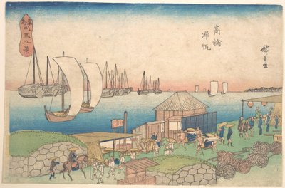 Flussansicht bei Takanawa von Utagawa Hiroshige
