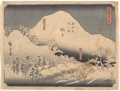 Verschneite Landschaft von Utagawa Hiroshige