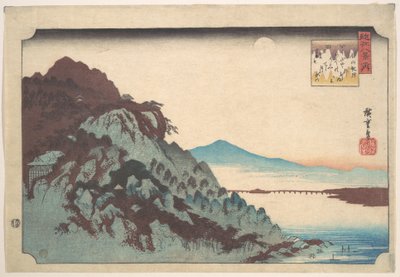 Der Herbstmond bei Ishiyama am Biwa-See von Utagawa Hiroshige