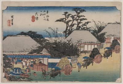 Die Dreiundfünfzig Stationen des Tokaido: Otsu von Utagawa Hiroshige