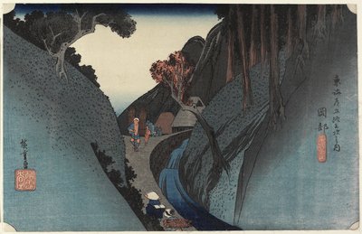 Utsu-Berg, Okabe, ca. 1833 von Utagawa Hiroshige